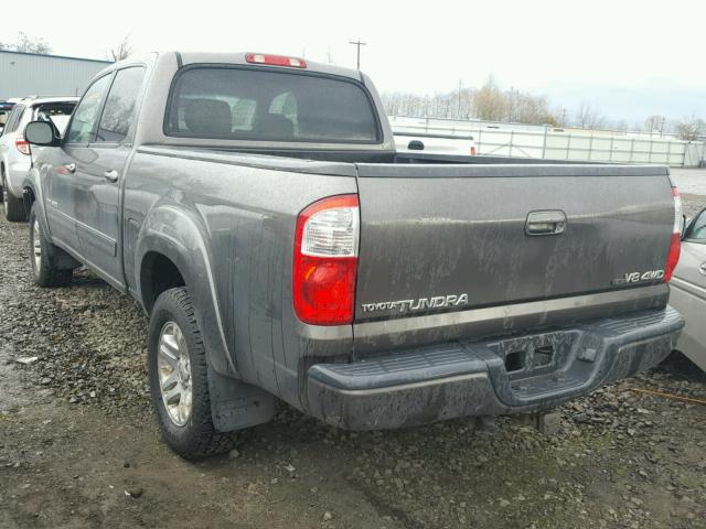 5TBDT48125S499734 - 2005 TOYOTA TUNDRA DOU GRAY photo 3