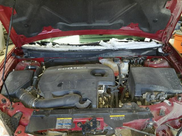 1G2ZA5EB5A4131208 - 2010 PONTIAC G6 RED photo 7