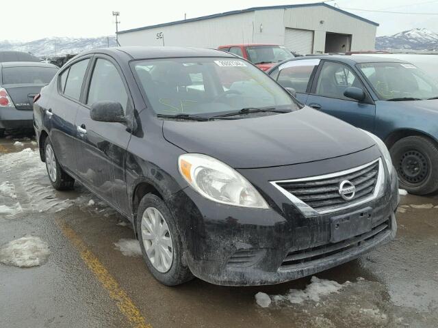 3N1CN7AP3CL924204 - 2012 NISSAN VERSA S BLACK photo 1