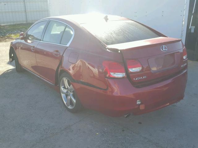 JTHBE96S380036508 - 2008 LEXUS GS 350 RED photo 3