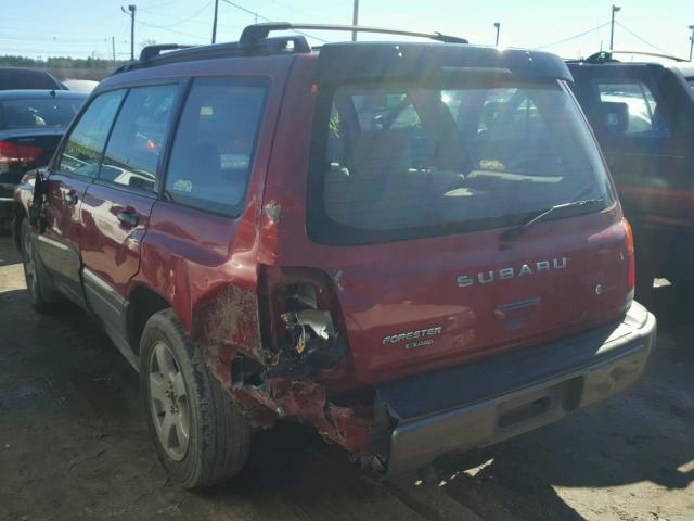 JF1SF6558XH744364 - 1999 SUBARU FORESTER S RED photo 3