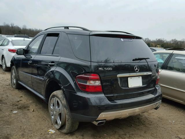 4JGBB75EX6A028659 - 2006 MERCEDES-BENZ ML 500 BLACK photo 3