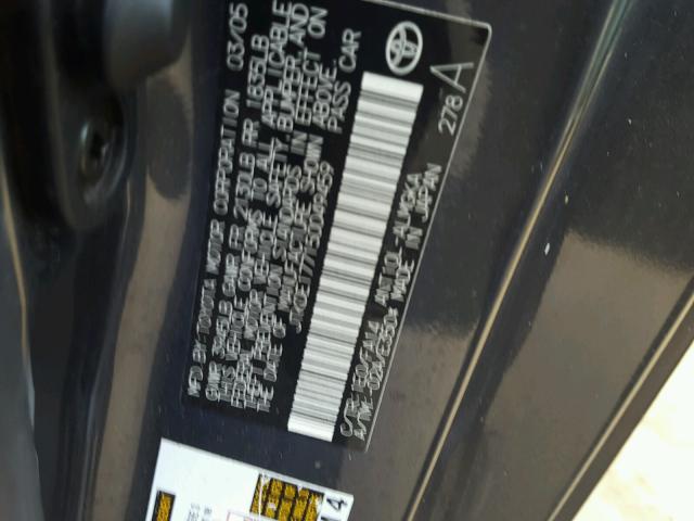 JTKDE177150049459 - 2005 TOYOTA SCION TC 灰色 照片 10