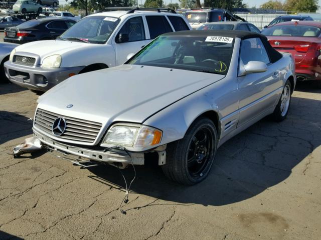 WDBFA68F0XF174790 - 1999 MERCEDES-BENZ SL 500 SILVER photo 2