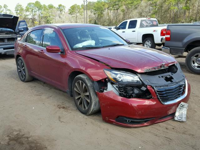 1C3CCBBB9DN744210 - 2013 CHRYSLER 200 TOURIN RED photo 1