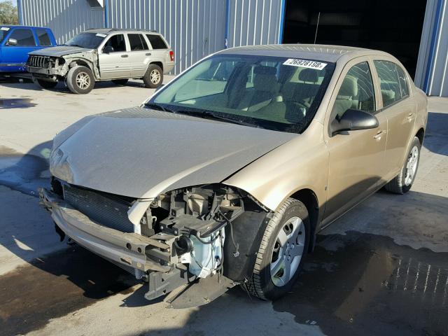 1G1AK55F967822958 - 2006 CHEVROLET COBALT LS GOLD photo 2