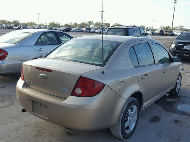 1G1AK55F967822958 - 2006 CHEVROLET COBALT LS GOLD photo 4