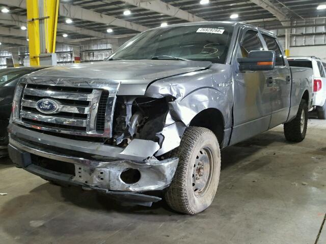 1FTFW1EV5AFB76852 - 2010 FORD F150 SUPER GRAY photo 2