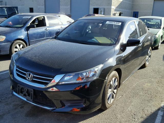 1HGCR2F39FA103969 - 2015 HONDA ACCORD LX BLACK photo 2