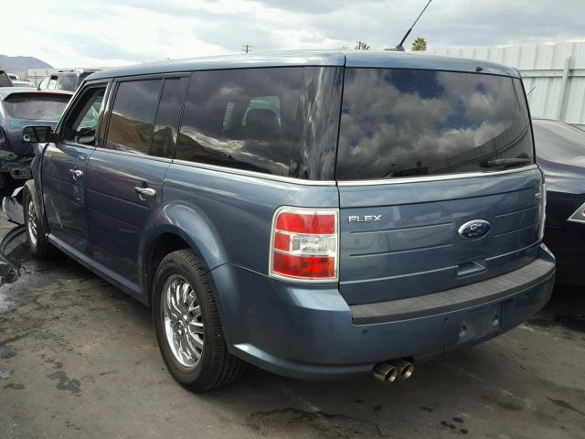 2FMGK5CC5ABD01919 - 2010 FORD FLEX SEL BLUE photo 3