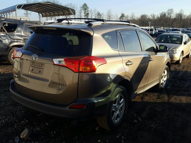 JTMBFREV4FD096927 - 2015 TOYOTA RAV4 LE BROWN photo 4