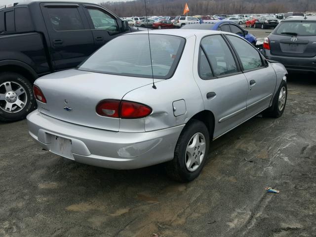 1G1JC524817213496 - 2001 CHEVROLET CAVALIER B GRAY photo 4