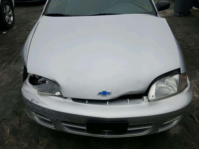 1G1JC524817213496 - 2001 CHEVROLET CAVALIER B GRAY photo 7