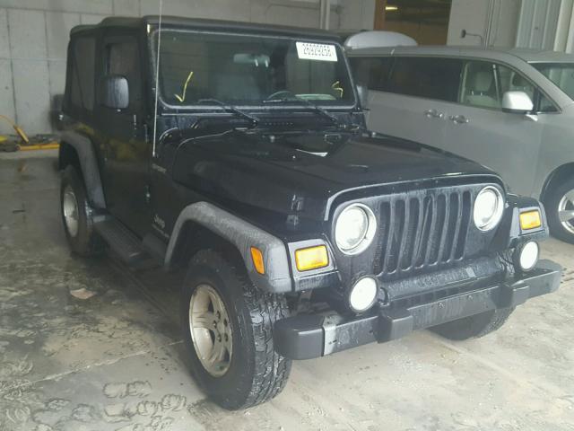 1J4FA49S84P715229 - 2004 JEEP WRANGLER / BLACK photo 1