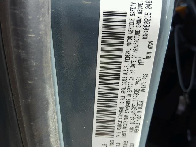 1C4AJWAGXEL117039 - 2014 JEEP WRANGLER S ლურჯი ფოტო 10