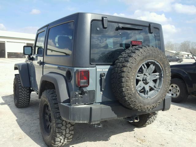 1C4AJWAGXEL117039 - 2014 JEEP WRANGLER S ლურჯი ფოტო 3