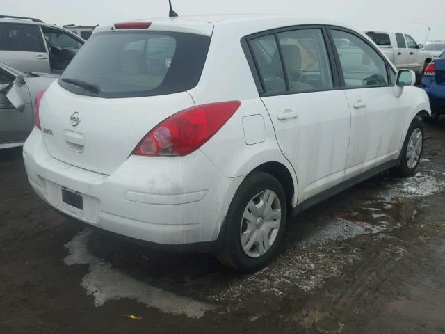 3N1BC1CP7BL424606 - 2011 NISSAN VERSA S WHITE photo 4