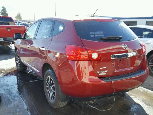 JN8AS5MT8EW602749 - 2014 NISSAN ROGUE SELE MAROON photo 3