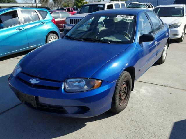 1G1JF52F937136603 - 2003 CHEVROLET CAVALIER L BLUE photo 2