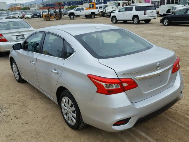 3N1AB7AP4GL644913 - 2016 NISSAN SENTRA S SILVER photo 3