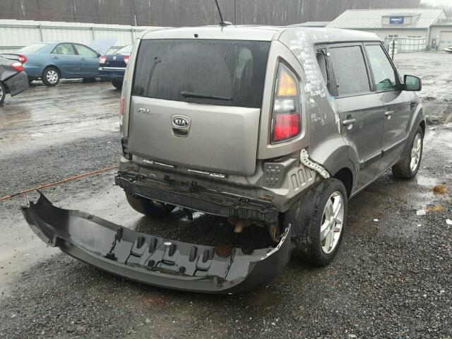 KNDJT2A23B7252195 - 2011 KIA SOUL + GRAY photo 4