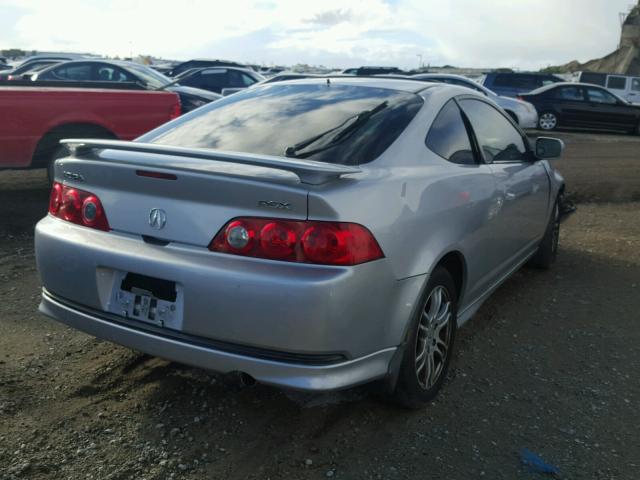 JH4DC54835S016032 - 2005 ACURA RSX SILVER photo 4