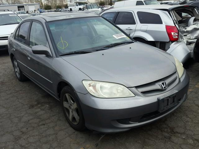 2HGES26785H594535 - 2005 HONDA CIVIC EX GRAY photo 1