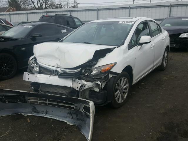 2HGFB2F84CH546282 - 2012 HONDA CIVIC EX WHITE photo 2