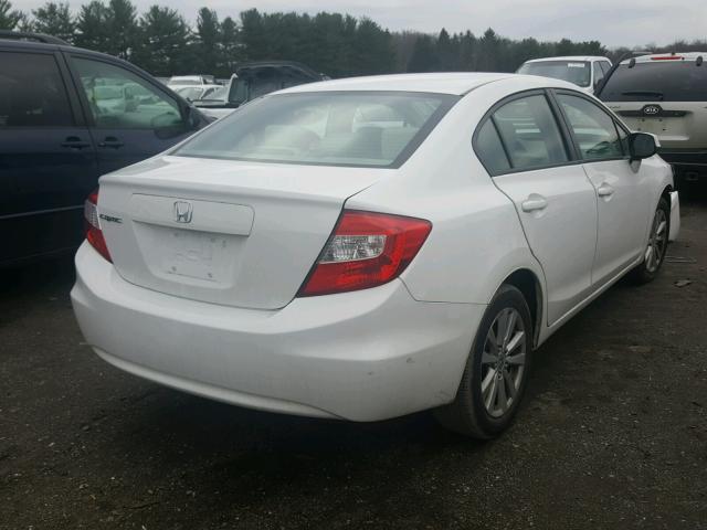 2HGFB2F84CH546282 - 2012 HONDA CIVIC EX WHITE photo 4