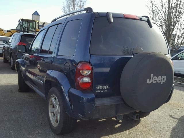 1J4GL58K05W512414 - 2005 JEEP LIBERTY LI BLUE photo 3