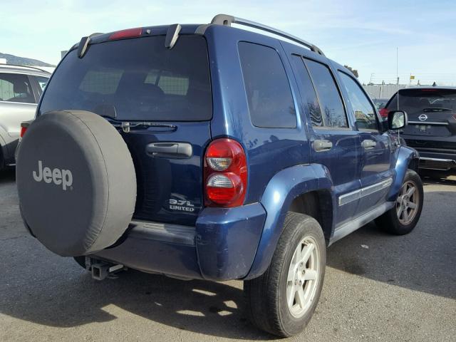 1J4GL58K05W512414 - 2005 JEEP LIBERTY LI BLUE photo 4