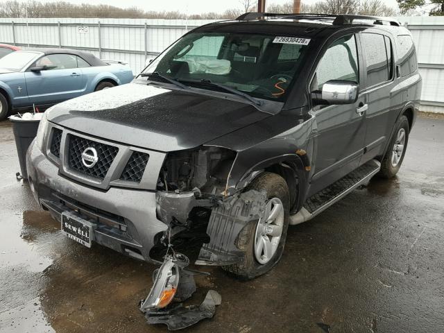 5N1BA0ND4CN607037 - 2012 NISSAN ARMADA SV GRAY photo 2