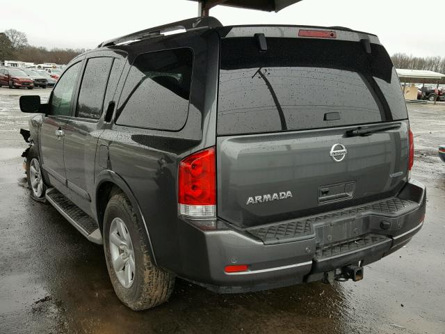 5N1BA0ND4CN607037 - 2012 NISSAN ARMADA SV GRAY photo 3