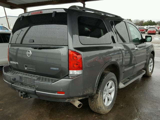 5N1BA0ND4CN607037 - 2012 NISSAN ARMADA SV GRAY photo 4