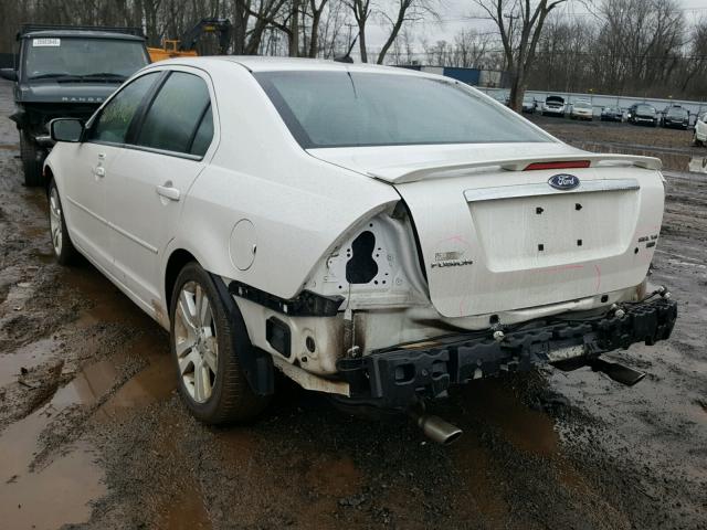 3FAHP02199R145710 - 2009 FORD FUSION SEL WHITE photo 3