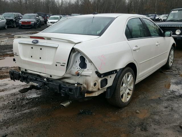 3FAHP02199R145710 - 2009 FORD FUSION SEL WHITE photo 4