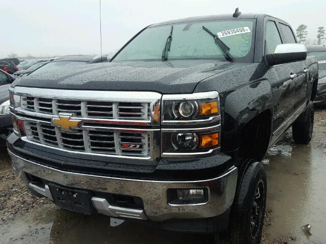 3GCUKSECXFG458627 - 2015 CHEVROLET SILVERADO BLACK photo 2