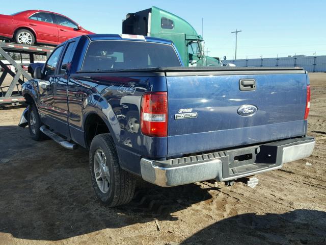 1FTPX14V87FA41196 - 2007 FORD F150 BLUE photo 3