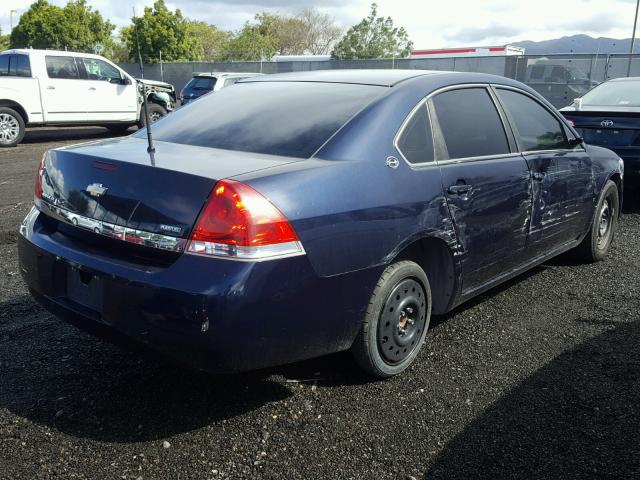 2G1WB58K481213436 - 2008 CHEVROLET IMPALA LS BLUE photo 4