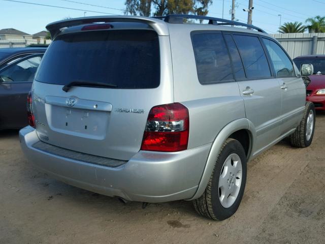 JTEEP21A940061191 - 2004 TOYOTA HIGHLANDER SILVER photo 4