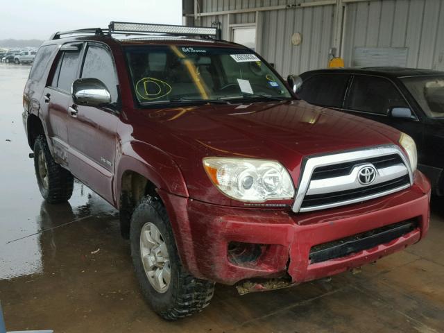 JTEBU14R08K004184 - 2008 TOYOTA 4RUNNER SR RED photo 1