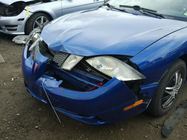 1G2JB12F437234681 - 2003 PONTIAC SUNFIRE BLUE photo 9