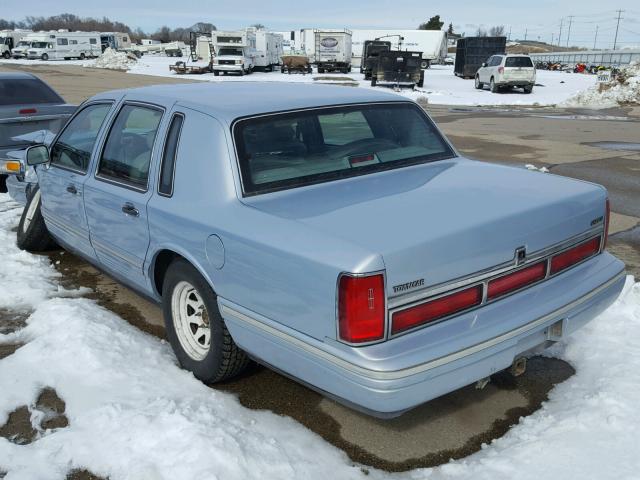 1LNLM81W9VY741206 - 1997 LINCOLN TOWN CAR E BLUE photo 3