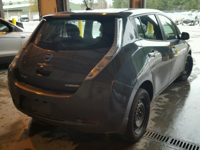 1N4AZ0CP1DC414479 - 2013 NISSAN LEAF S GRAY photo 4