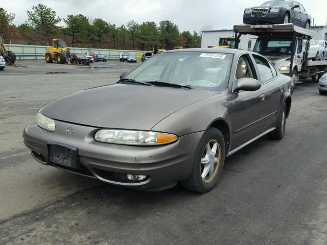 1G3NL52E31C170520 - 2001 OLDSMOBILE ALERO GL BROWN photo 2