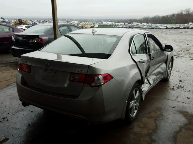 JH4CU2F62AC002596 - 2010 ACURA TSX SILVER photo 4