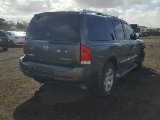 5N1AA0ND1AN609899 - 2010 NISSAN ARMADA SE CHARCOAL photo 4