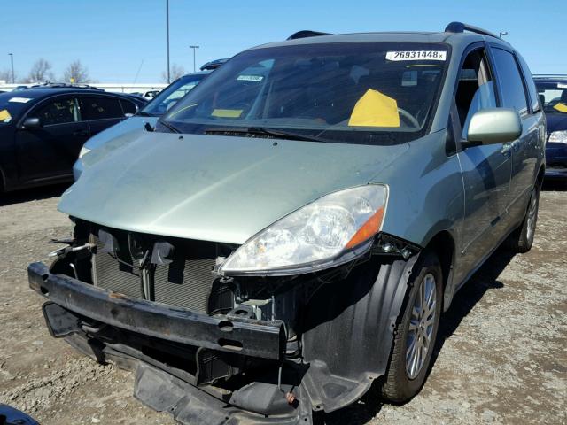 5TDZK22C17S082106 - 2007 TOYOTA SIENNA XLE GREEN photo 2