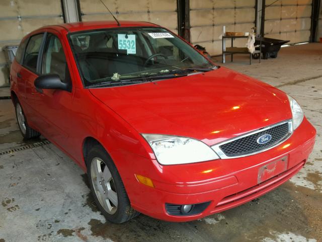 1FAHP37N27W246420 - 2007 FORD FOCUS ZX5 RED photo 1