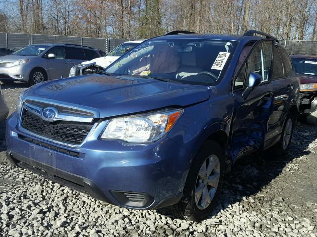 JF2SJAGC0FH589140 - 2015 SUBARU FORESTER 2 BLUE photo 2